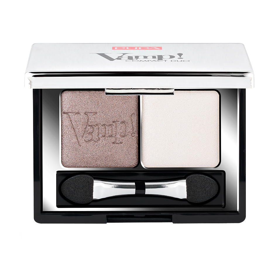 Компактні тіні для повік Pupa Vamp! Compact Eyeshadow Duo 008 Cream Taupe, 2.2 г